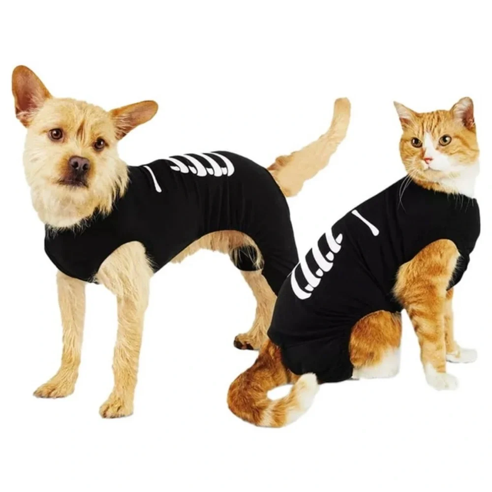 Hyde & EEK! Boutique Halloween Skeleton Matching Family Dog and Cat Pajama-Large